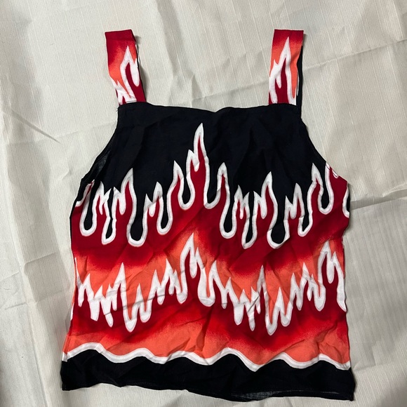 Funky Flame Bandana Top - Picture 1 of 2
